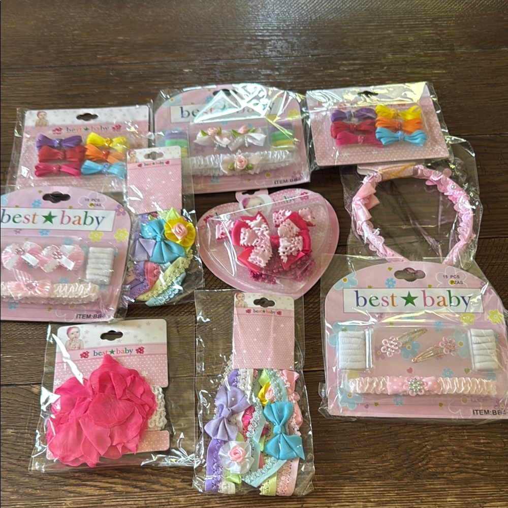 2/$10
Colorful Baby Hair Accessories Set 10 sets